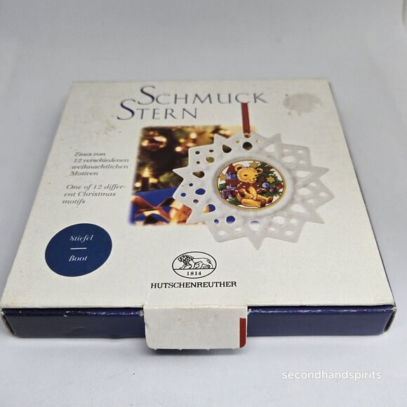 Hutschenreuther Germany Star Ornament - 2 Sided- Stocking/advent Wreath - Picture 3 of 3